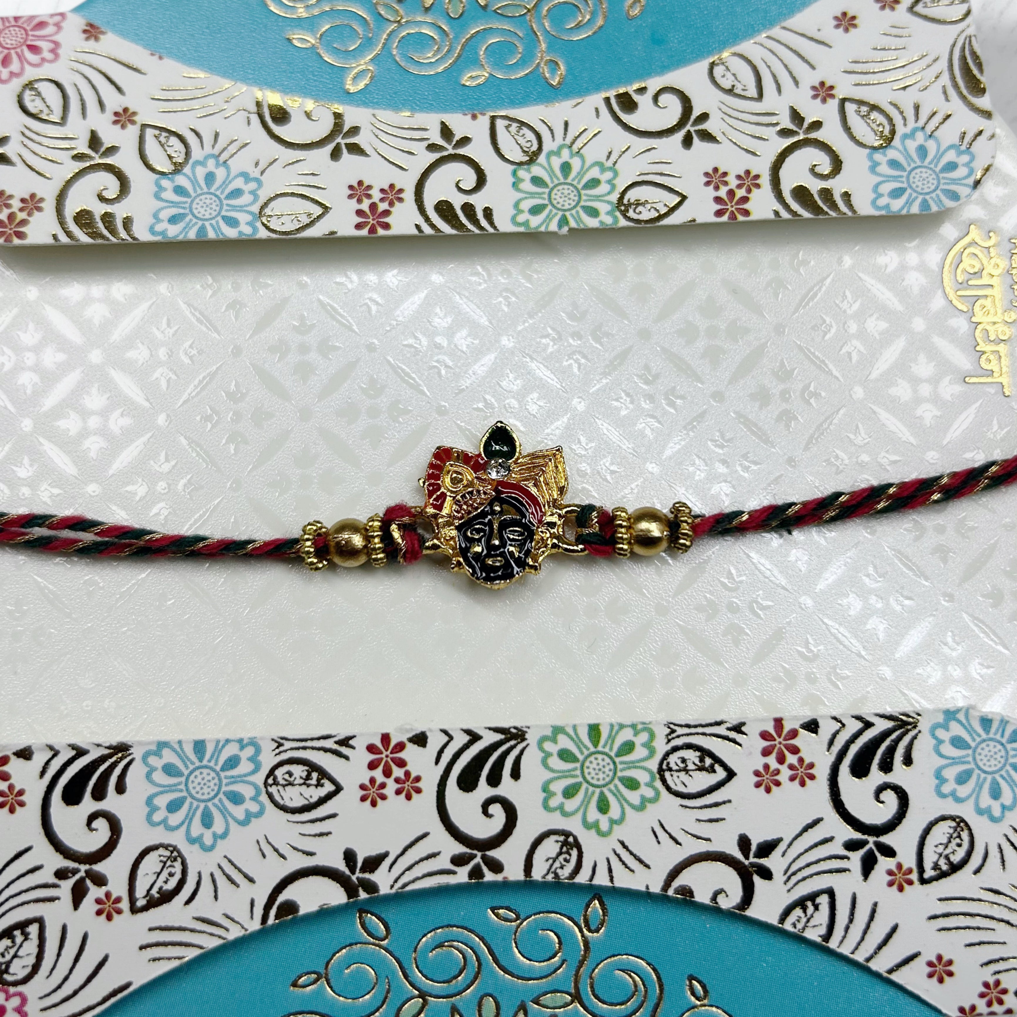 Khatu Shyam Meenakari Resham Rakhi