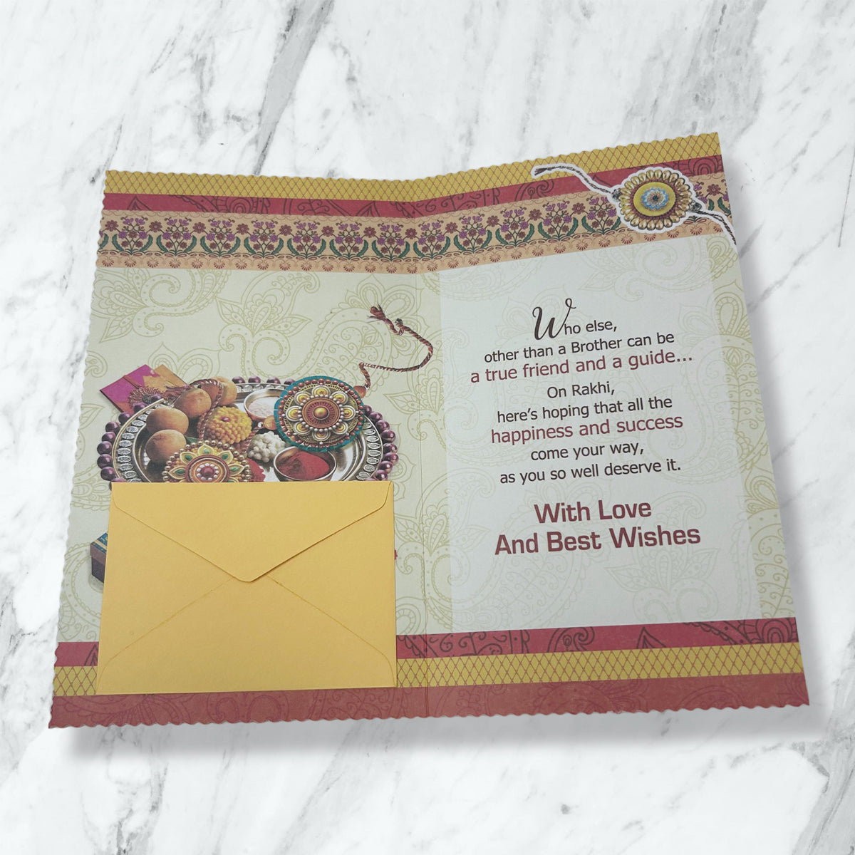 For My Brother On Rakhi - Greeting Card
