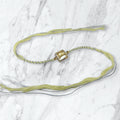 Amber Crystal Glass Bead Resham Rakhi