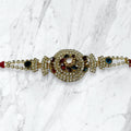 Multicolor Peacock Stone Rakhi