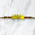Golden Bro Cut Resham Rakhi