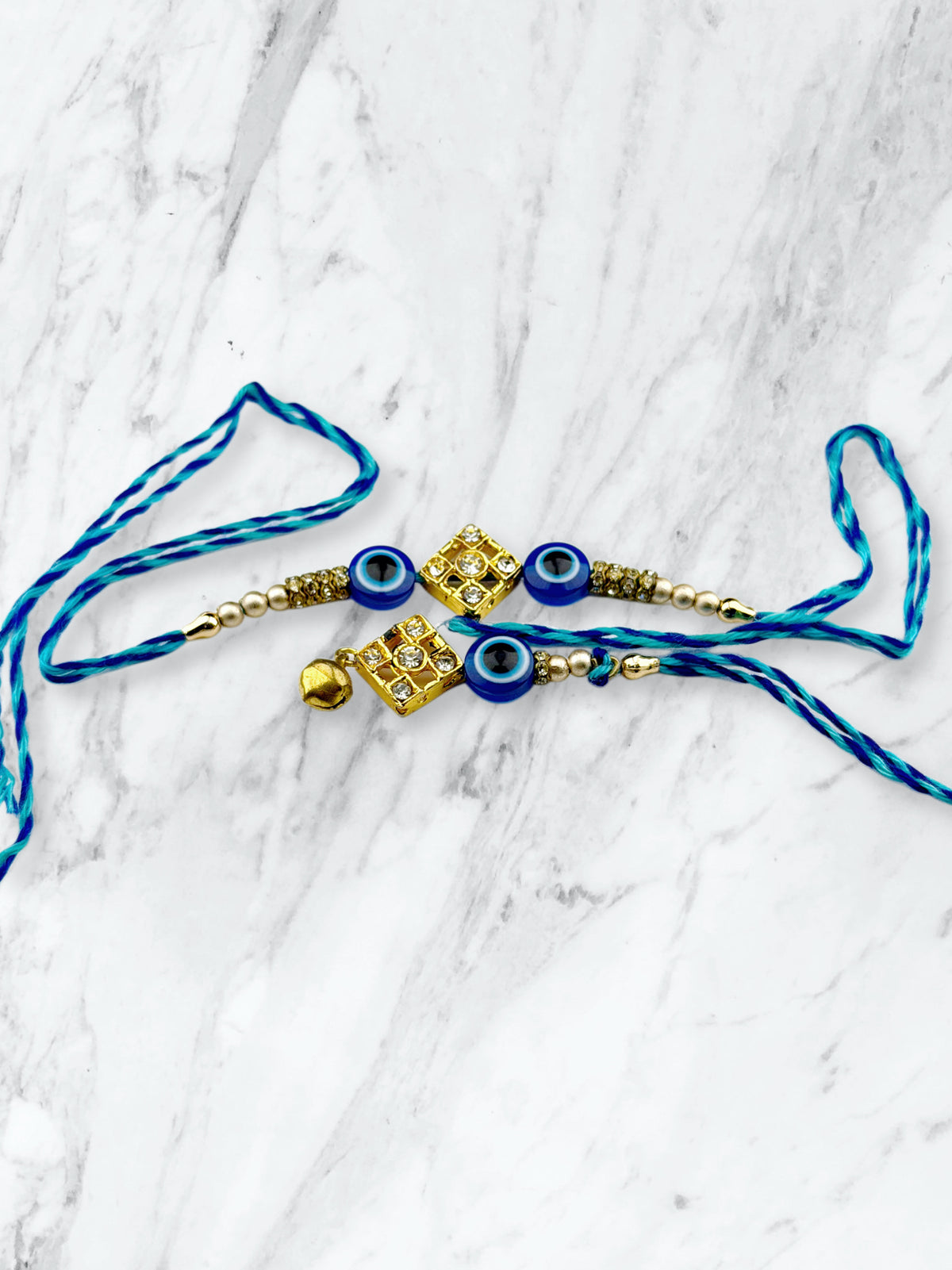 Nazar Battu & Kundan Bhaiya Bhabhi Rakhi Set