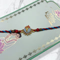 Ganesha Meenakari & Stone Rakhi