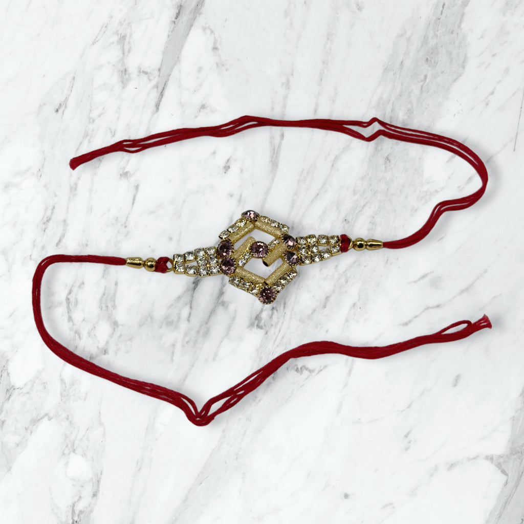 Geometric Stone Rakhi