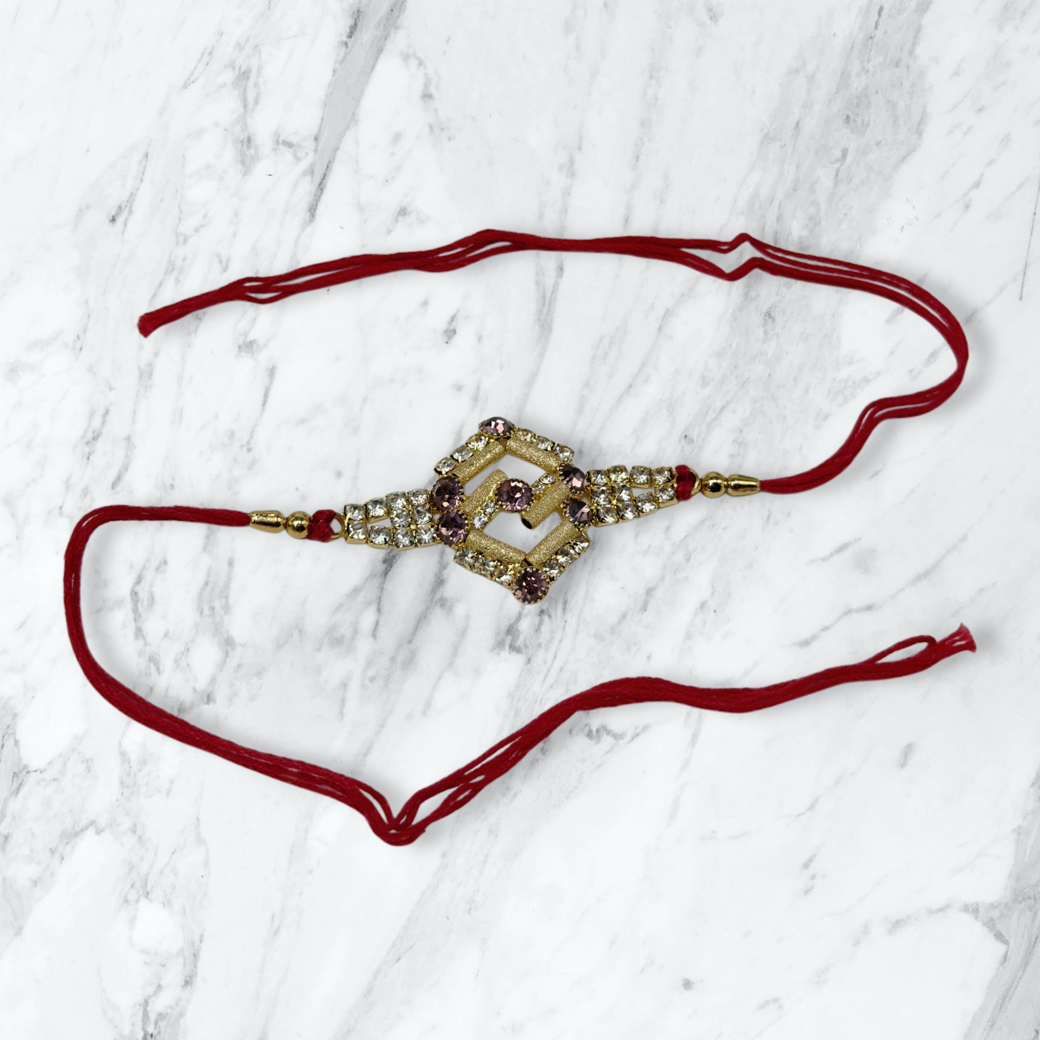 Geometric Stone Rakhi