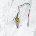 Pink Kamal Jhumki Lumba Rakhi for Bhabhi