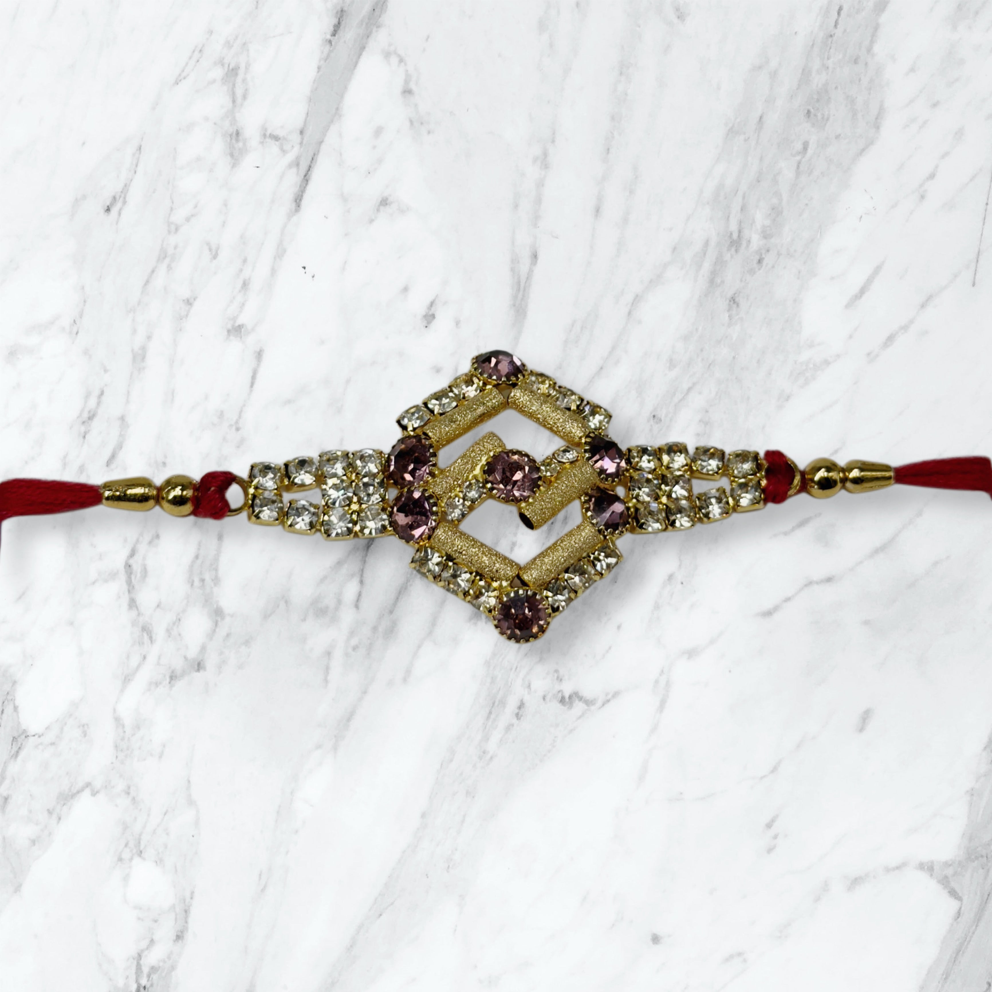 Geometric Stone Rakhi