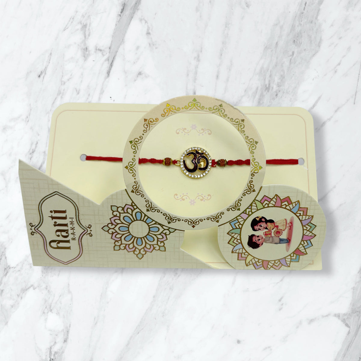 Om Rudraksha Rakhi
