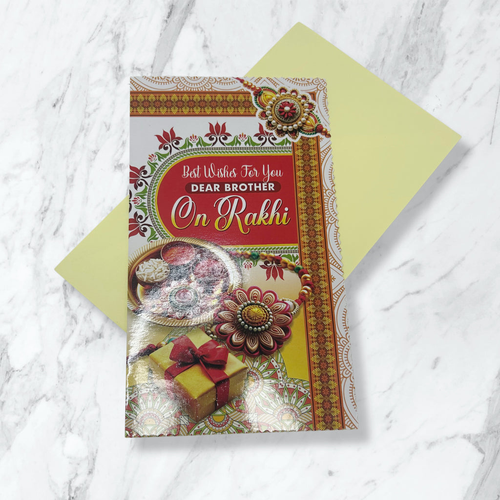 Best Wishes For You Dear Brother - Rakhi Greeting Card