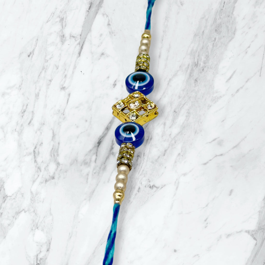 Nazar Battu & Kundan Bhaiya Bhabhi Rakhi Set